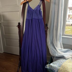 Purple vintage lace fairy slip dress